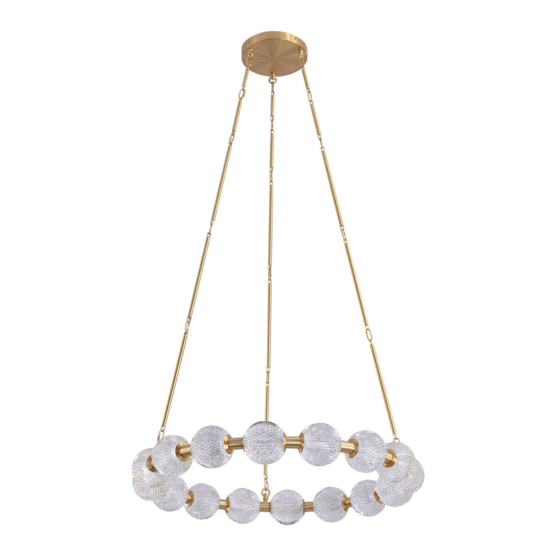Marni 32-in Natural Brass LED Chandelier - CH321032NB-UNV-010