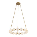 Marni 32-in Natural Brass LED Chandelier - CH321032NB-UNV-010