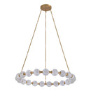 Marni 41-in Natural Brass LED Chandelier - CH321041NB-UNV-010