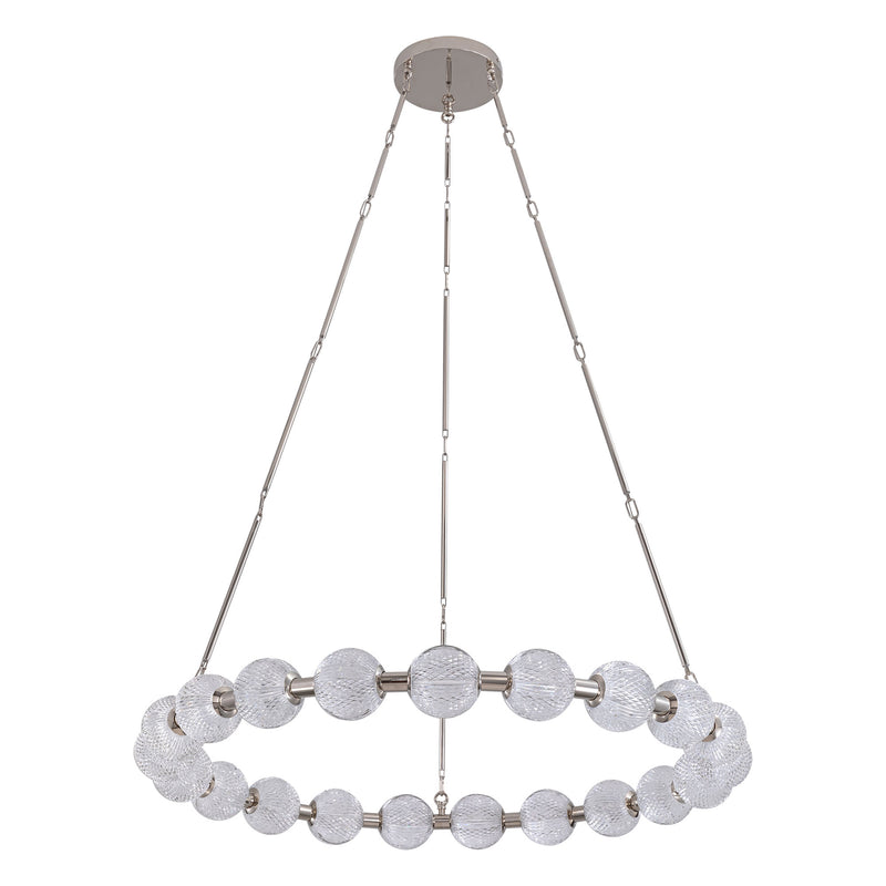 Marni 41-in Polished Nickel LED Chandelier - CH321041PN-UNV-010