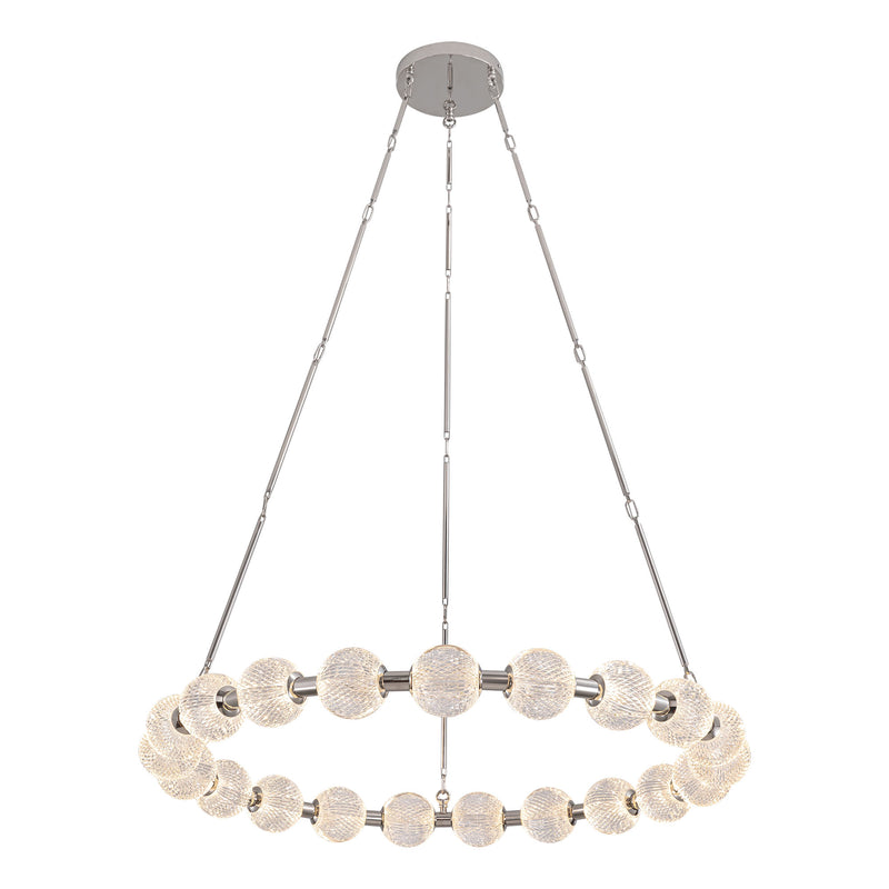 Marni 41-in Polished Nickel LED Chandelier - CH321041PN-UNV-010