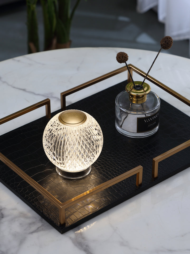 Marni 3-in Natural Brass LED Table Lamp - TL321903NB