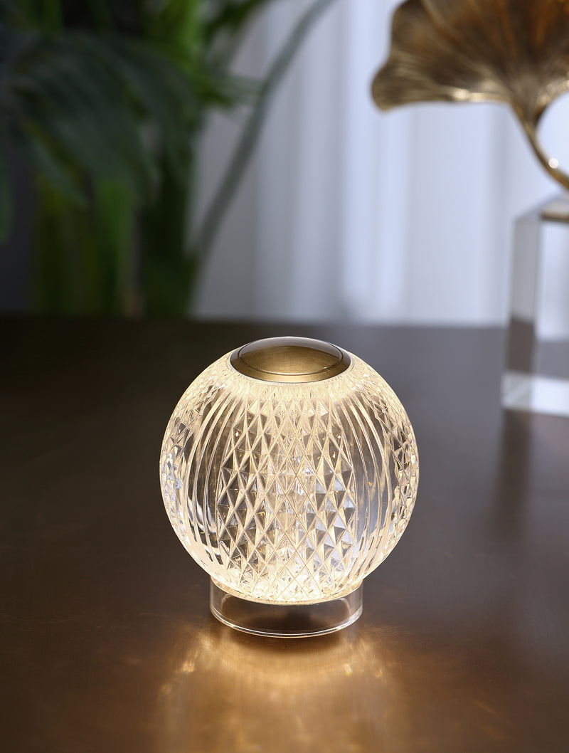 Marni 4-in Natural Brass LED Table Lamp - TL321904NB