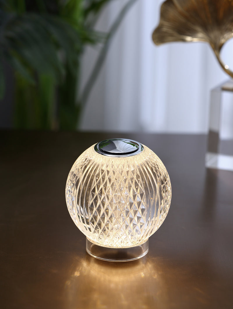 Marni 4-in Polished Nickel LED Table Lamp - TL321904PN