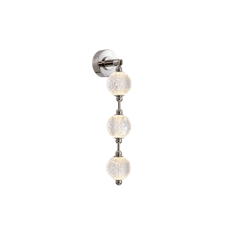 Marni 23-in Polished Nickel LED Wall Vanity - WV321003PN-UNV-010