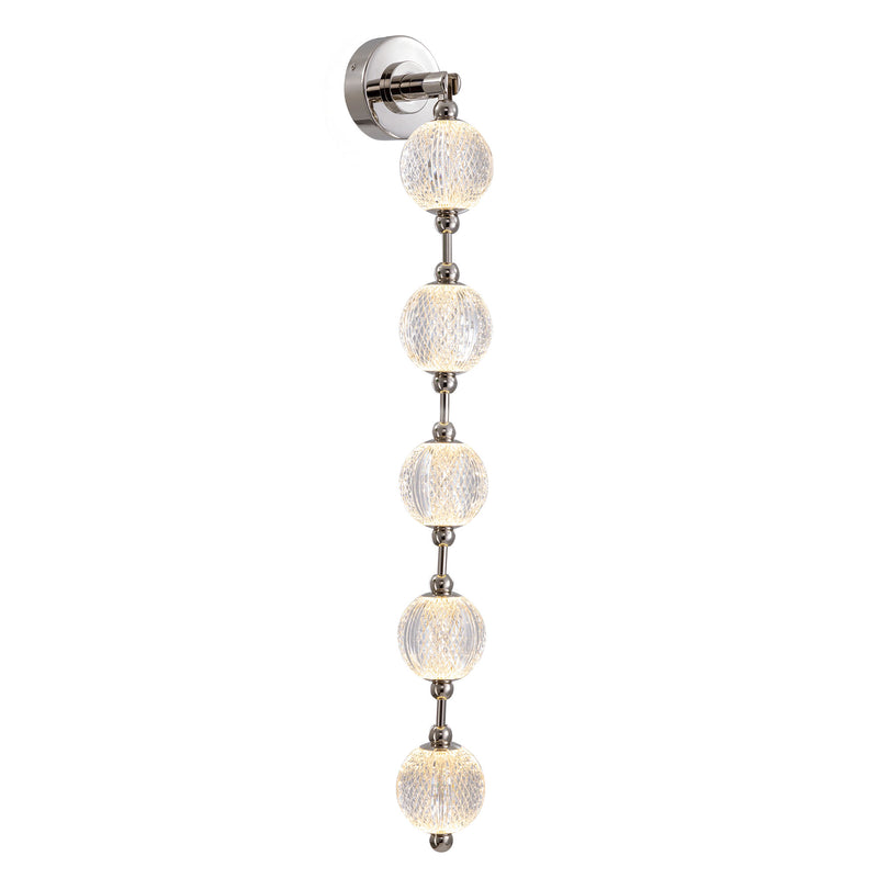 Marni 38-in Polished Nickel LED Wall Vanity - WV321005PN-UNV-010
