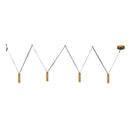 Mason 4-in Vintage Brass LED Linear Pendant - LP90404-VB