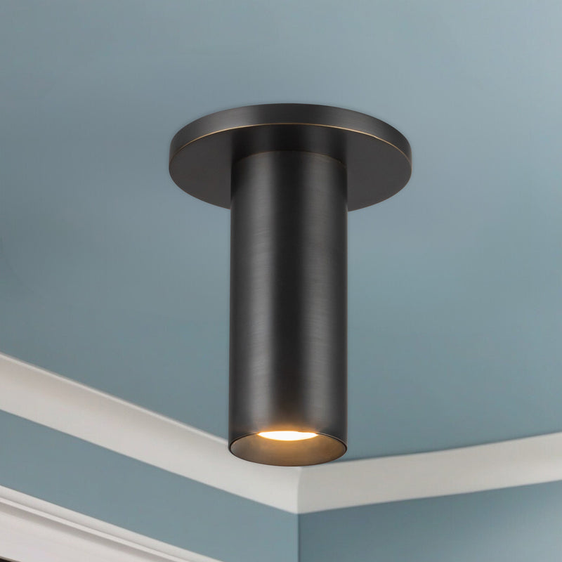 Mason 6-in Urban Bronze LED Semi-Flush Mount - SF90406-UB-UNV