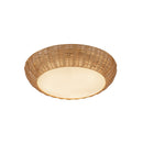 Merida 14-in Rattan Socket Flush Mount - FM511014RA