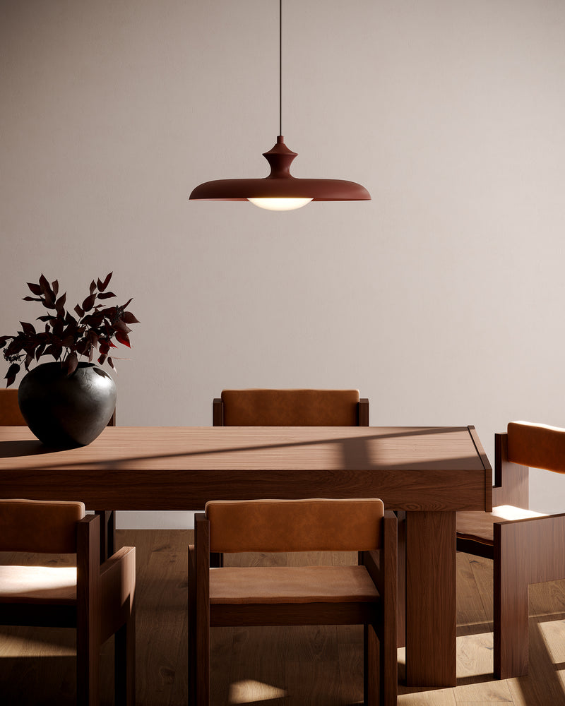 Minori 15-in Burgundy Socket Pendant - PD557015BGD