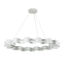 Nami 32-in Antique White LED Chandelier - CH18035-AW