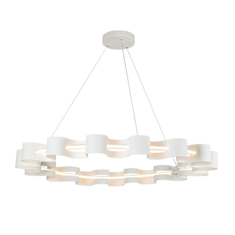 Nami 32-in Antique White LED Chandelier - CH18035-AW
