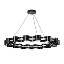Nami 32-in Gloss Black LED Chandelier - CH18035-GBK