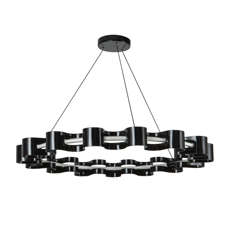 Nami 32-in Gloss Black LED Chandelier - CH18035-GBK