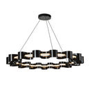 Nami 32-in Gloss Black LED Chandelier - CH18035-GBK