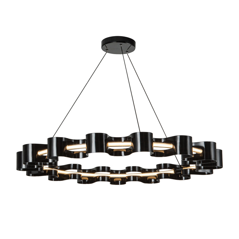 Nami 32-in Gloss Black LED Chandelier - CH18035-GBK