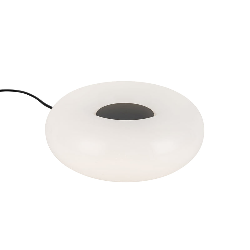 Nimbus 8-in Black/Opal Glass LED Table Lamp - TL12409-BK/OP