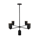 Nola 31-in Black 5 Lights Chandelier - CH57731-BK
