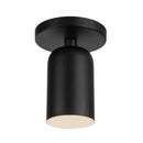 Nola 4-in Black 1 Light Semi-Flush - SF57704-BK