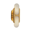 Odin 14-in Vintage Brass/Alabaster Socket Wall Vanity - WV357214VBAR