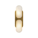 Odin 14-in Vintage Brass/Alabaster Socket Wall Vanity - WV357214VBAR