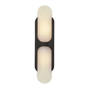 Odin 17-in Urban Bronze/Alabaster Socket Wall Vanity - WV357217UBAR