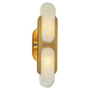 Odin 17-in Vintage Brass/Alabaster Socket Wall Vanity - WV357217VBAR