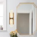 Odin 17-in Vintage Brass/Alabaster Socket Wall Vanity - WV357217VBAR