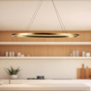 Ovale 40-in Brushed Gold LED Linear Pendant - LP79140-BG