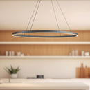 Ovale 40-in Black LED Linear Pendant - LP79140-BK