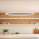 Ovale 40-in White LED Linear Pendant - LP79140-WH