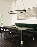Ovale 53-in Black LED Linear Pendant - LP79153-BK