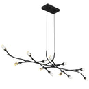 Cora Linear chandelier 12 led lights matte bl - PCCOR1250MBK
