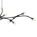 Cora Linear chandelier 12 led lights matte bl - PCCOR1250MBK