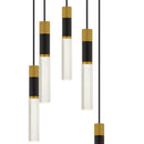 Davies Mid pendant 5 lights led brushed gold - PCDAV1814BRG