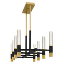 Davies Linear chandelier 8 lights led brushed g - PCDAV844BRG