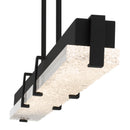 Theodore Linear chandelier led light matte black - PCTED148MBK