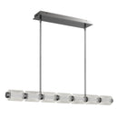 Turner Linear chandelier led light black chrome - PCTUR142BCH