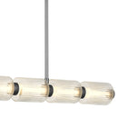 Turner Linear chandelier led light black chrome - PCTUR142BCH