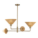 Piper 38-in Brushed Gold Socket Chandelier - CH432438BG