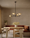 Piper 38-in Matte Black Socket Chandelier - CH432438MB