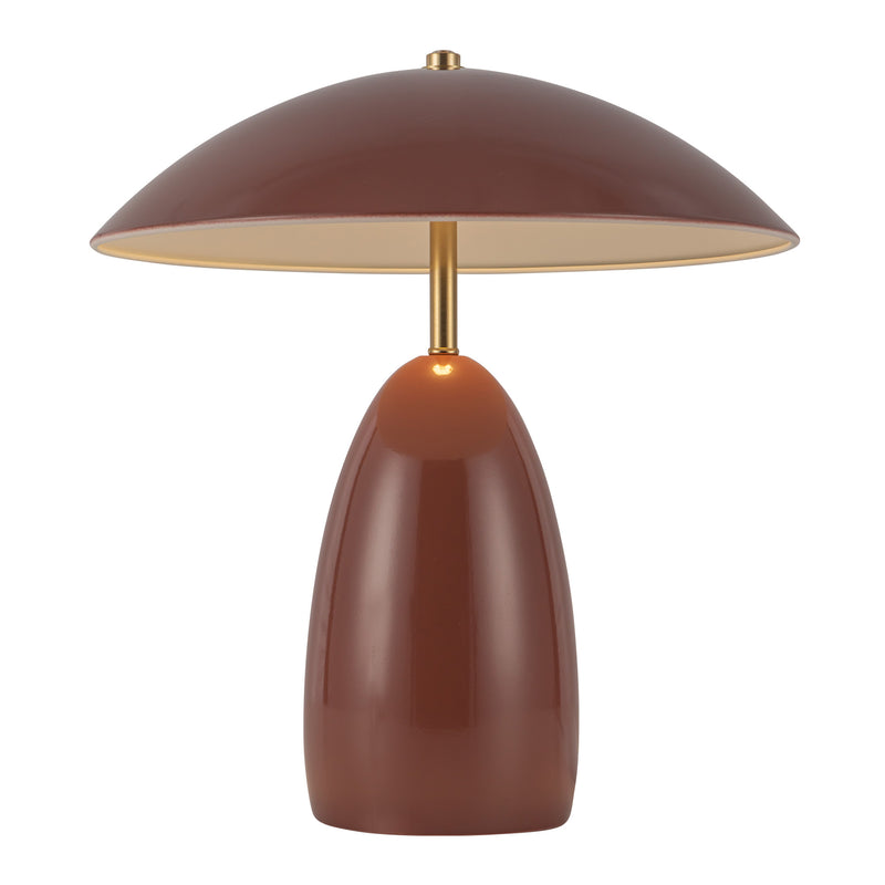 Poppy 12-in Burgundy LED Table Lamp - TL437012BGD