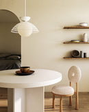 Perth 14-in White/Opal Glass 1 Light Pendant - PD490114WHOP
