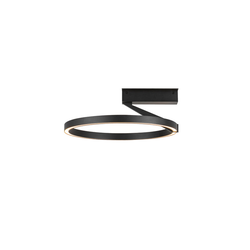 Roda 15-in Black LED Semi-Flush Mount - SF27716-BK-3WCCT-UNV