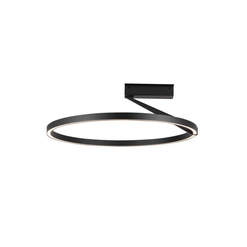 Roda 23-in Black LED Semi-Flush Mount - SF27724-BK-3WCCT-UNV