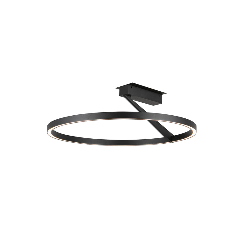Roda 23-in Black LED Semi-Flush Mount - SF27724-BK-3WCCT-UNV