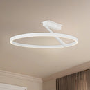 Roda 23-in White LED Semi-Flush Mount - SF27724-WH-3WCCT-UNV