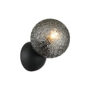 NOLA - Matte Black wall  light - S18401MB