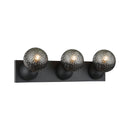NOLA - Matte Black vanity 3 light - S18403MB