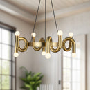 Sadie 23-in Brushed Gold Socket Chandelier - CH420823BG